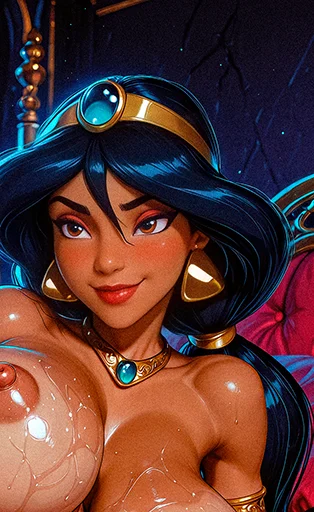 Jasmine (Aladdin) Big Pussy & Anal Toy